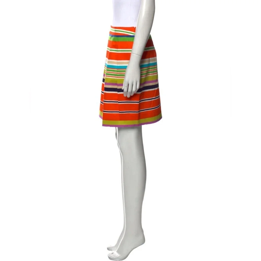 Kate Spade Size 6 Skirt the‎ Rules Barry Multi Color Stripe Mini Skirt